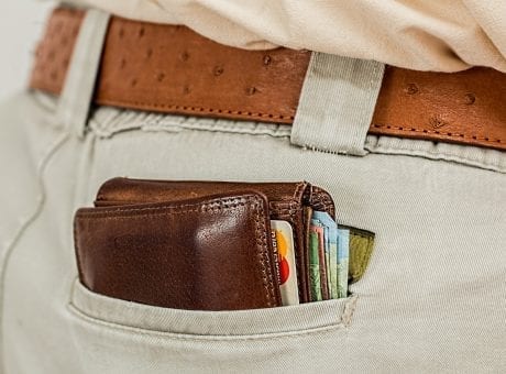 wallet inside pants pocket