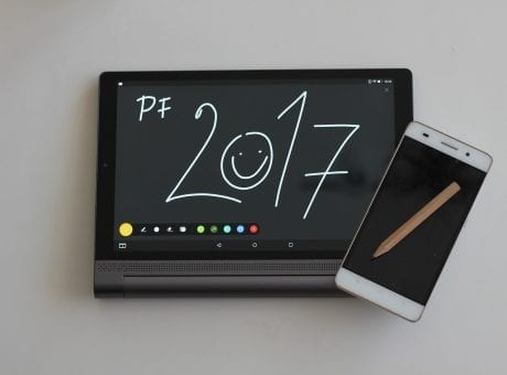 tablet saying pf 2017