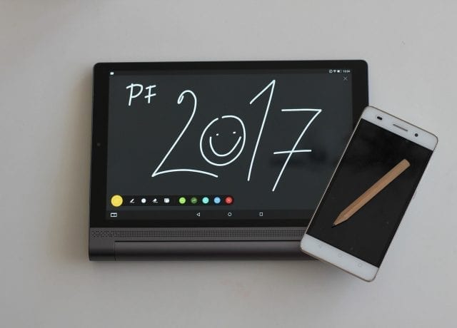 tablet saying pf 2017
