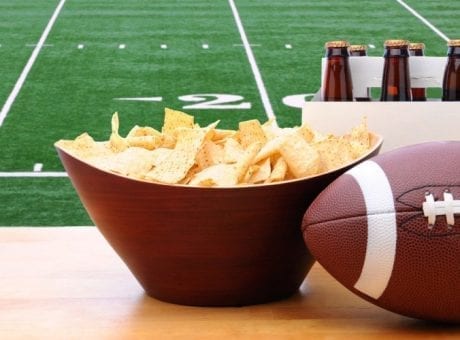 chips and beers super bowl