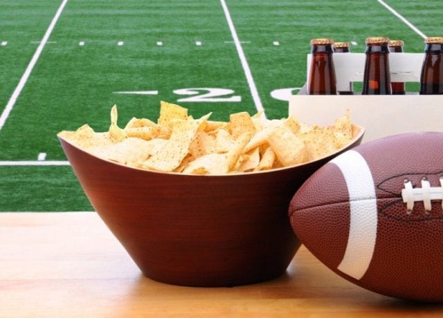 chips and beers super bowl