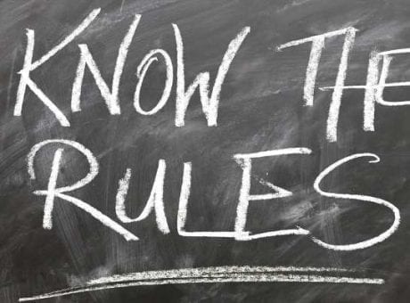 know the rules written on blackboard