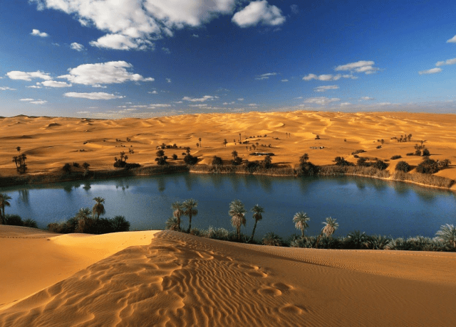 lake in desert
