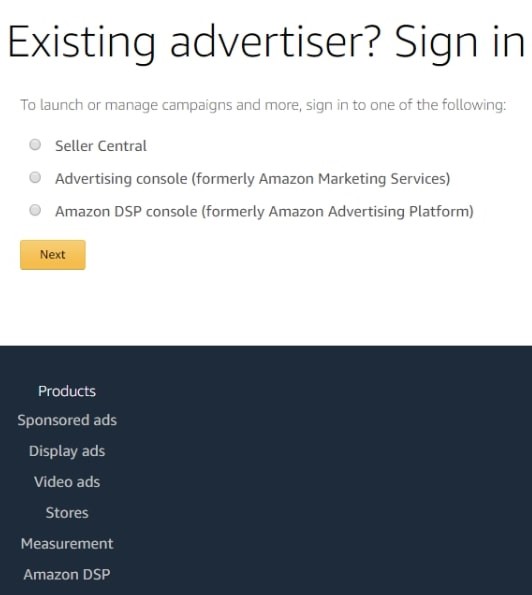 amazon advertising screenshot