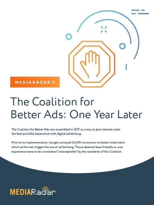 MediaRadar Coalition for Better Ads Cover