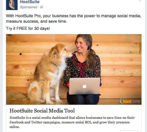 native advertising example HootSuite
