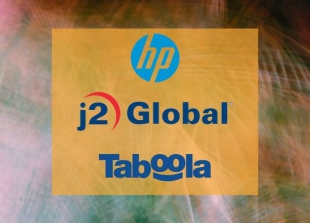M&A Report: HP, J2 and Taboola In the News
