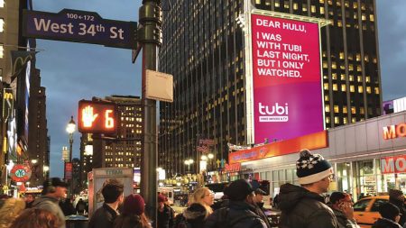 Tubi Billboard ad