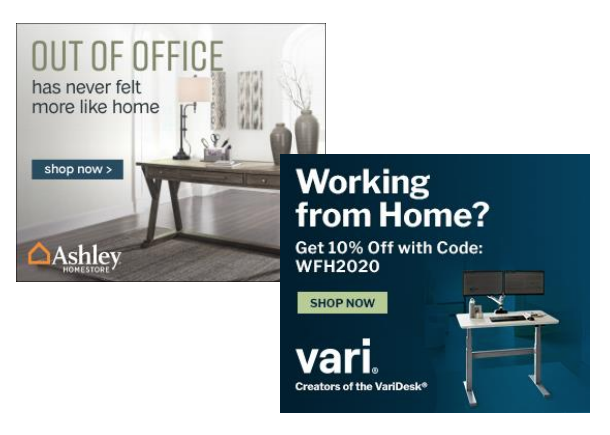 Ashley furniture & Vari Ads