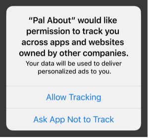 Pal About iOs Popup