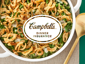campbells dinner insurance ad