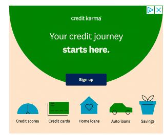 credit karma ad your credit journey starts here