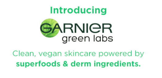 Garnier green labs vegan skincare