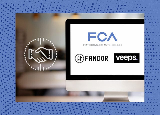 M&A‌ ‌Report:‌ Fiat Chrysler Automobiles, Fandor, and Veeps In‌ ‌the‌ ‌News‌ ‌