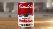Campbells cream of mushroom soup ad