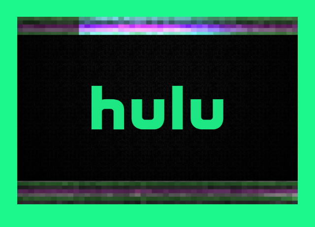 Hulu logo on black screen