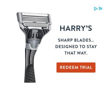 Harry's Blades Programmatic Ad