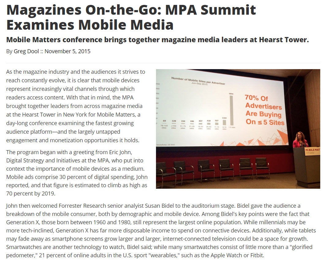 Magazines On-the-Go MPA Summit Examines Mobile Media - 1.jpg